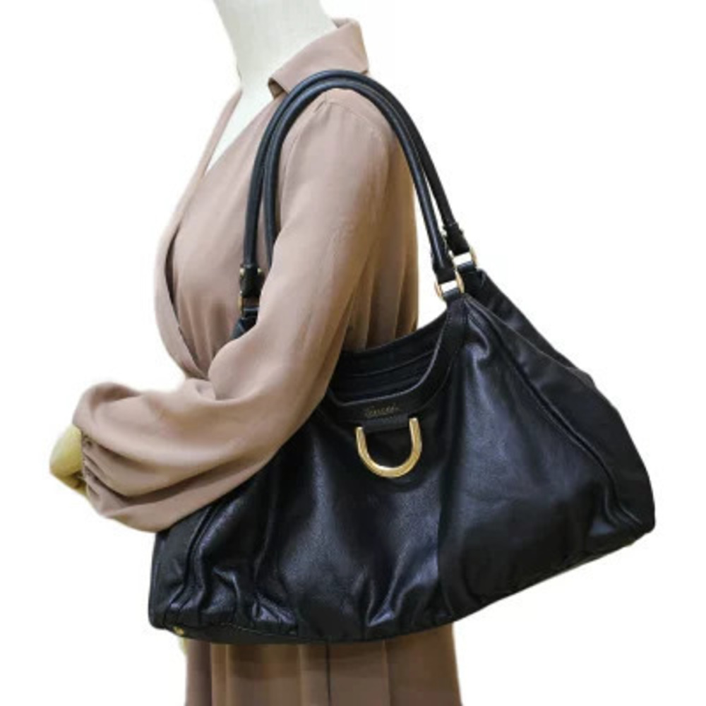 Gucci Leather Black Shoulder Bag